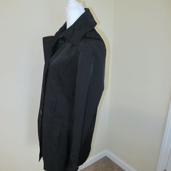 Tommy Hilfiger Black Long Sleeve winter Women's Pea Coat Size Small EUC - Picture 2 of 7